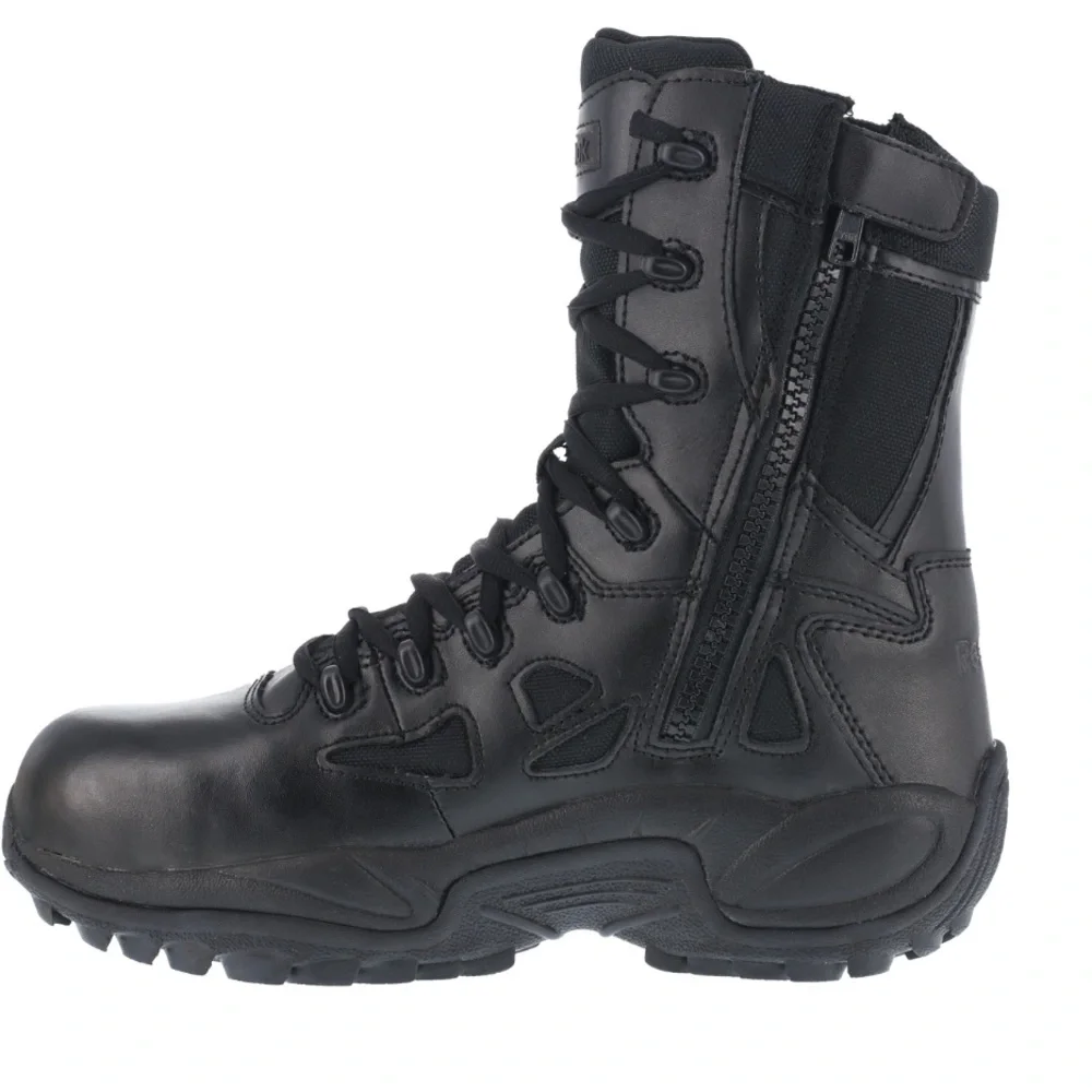 REEBOK Men’s Stelth Boots 🥾 with side zipper size 9/5 - Picture 3 of 11